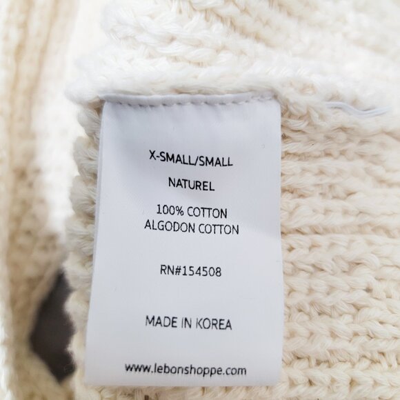 Le Bon Shoppe Granny Cotton Sweater Vest XS/S - Picture 5 of 6